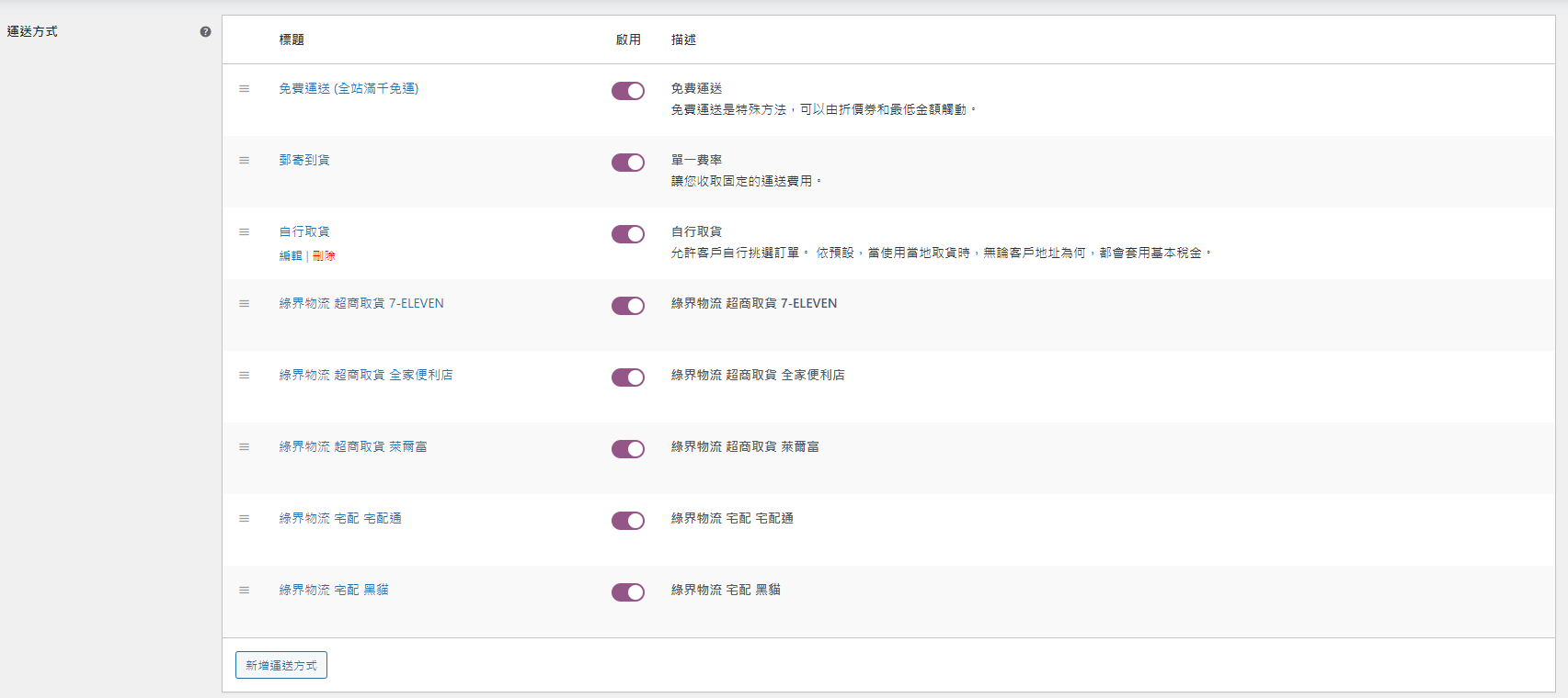 新增所有運送方式_依據網站需求