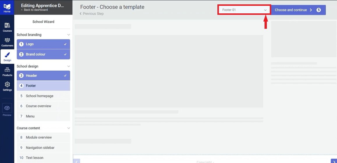 thrive apprentice - footer