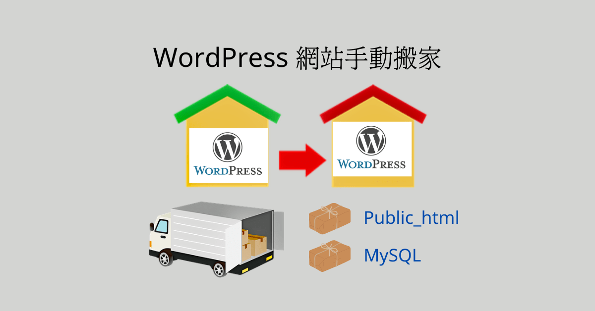 WordPress 網站手動搬家 – 更換虛擬主機網站搬家教學