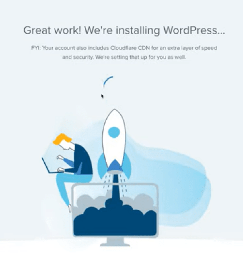 bluehost - install wordpress