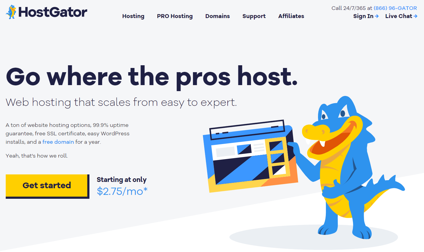 hostgator-get started