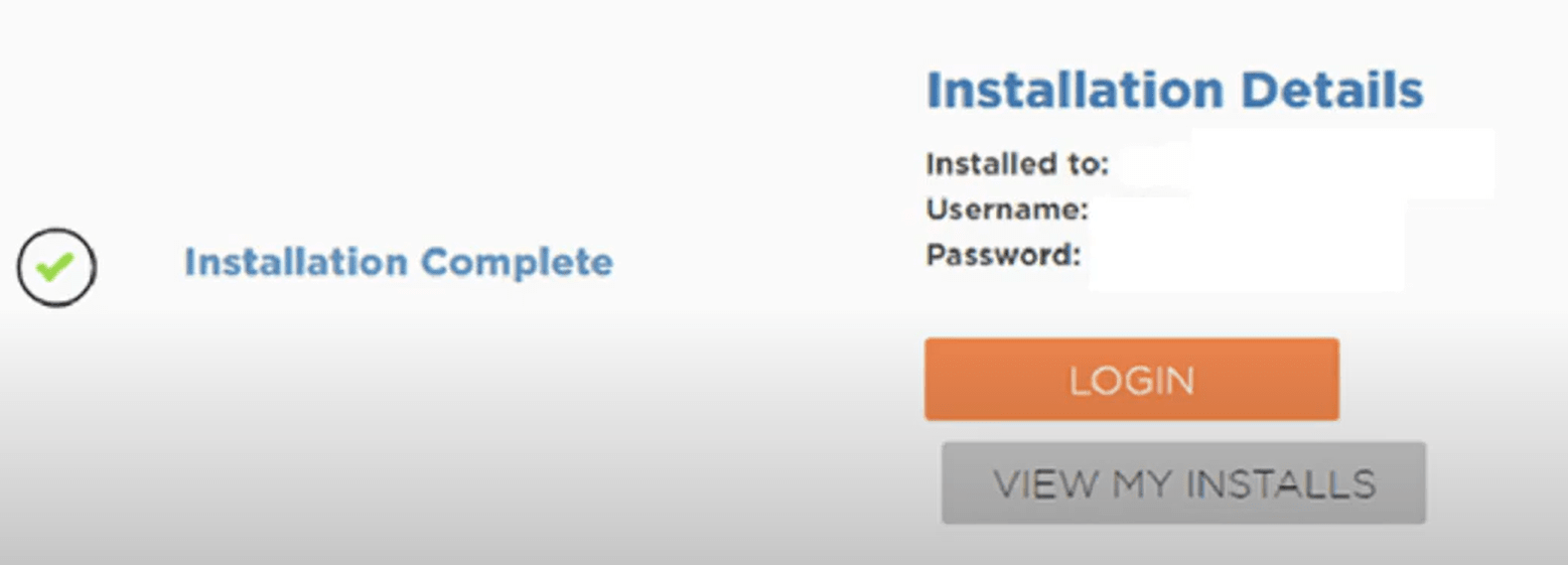 hostgator-installation complete